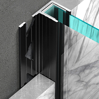 Système de garde-corps en verre en aluminium moderne YMC avec profilés en U, design de rail supérieur pour balcon et terrasse, garantie 5 ans