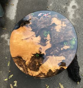 Mesa de Centro de Resina Epoxi y Madera Sólida con Diseño Estilo Río, Tamaño Personalizado, Muebles de Lujo para Sala de Estar, Venta al Por Mayor - Product Image 5