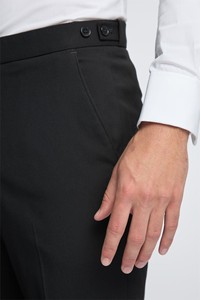 Costumes d'affaires italiens 2 pièces pour hommes, <span class=keywords><strong>tenue</strong></span> de mariage de marié à boutonnage simple personnalisable, costume en velours bordeaux de coupe régulière - Product Image 6