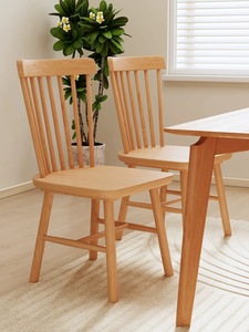 Sedia <span class=keywords><strong>in</strong></span> <span class=keywords><strong>Legno</strong></span> <span class=keywords><strong>Massello</strong></span> Personalizzata Stile Scandinavo per Ufficio, Sala da Pranzo, Ristorante e Salotto, Senza Braccioli - Product Image 3