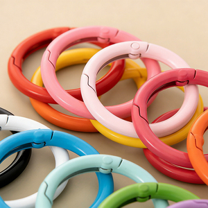 Anneau en O métallique coloré personnalisé, anneau à ressort en alliage de zinc, accessoires de porte-clés pour sangle de <span class=keywords><strong>sac</strong></span>, bagages, bricolage - Product Image 3