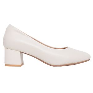 Pumps en cuir pour femmes avec talon bloc confortable de 5 cm - Product Image 5