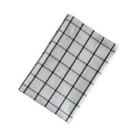 Serviettes, torchons et sets de table en coton et lin mélangés, style japonais et coréen, à rayures bleues et blanches, fournis directement par l'usine