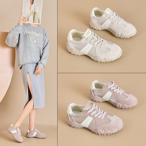 Zapatillas Casuales Blancas para Mujer, Colección Otoño 2026, Ligeras, con Plataforma, para Correr, con Cordones, Parte Superior de Malla, Estilo Forrest - Product Image 2