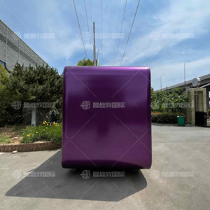 Food Truck Retrò a Forma di TV Gigante, Rimorchio Mobile per Snack, Carretto per Street Food Turistico e Commerciale, Cucina Esterna - Product Image 5