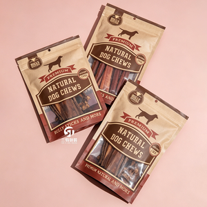 Bolsa de 300g para envasar snacks para mascotas, impresa a medida, con cierre de cremallera, ventana y lámina de aluminio a prueba de humedad, OEM. - Product Image 6