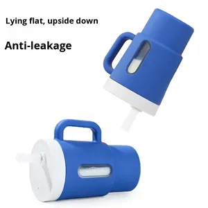 <span class=keywords><strong>Tasse</strong></span> d'apprentissage pour bébé en silicone personnalisée avec paille détachable, sans BPA, sans danger pour les aliments, portable pour les nourrissons de 0 à 12 mois - Product Image 2