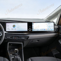 Autoradio Android 14 à double écran 25 pouces avec Carplay pour VW Caddy 2019-2024, lecteur multimédia, navigation GPS, unité principale