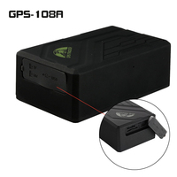 12 Volts micro gps tracker gps-108B avec grande batterie magnétique bâton usb configuration gprs en ligne de suivi gps108
