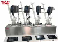 Réacteur en verre parallèle monocouche multifonctionnel à 4/6/8 étages de travail, chauffage électrique motorisé automatique pour laboratoire