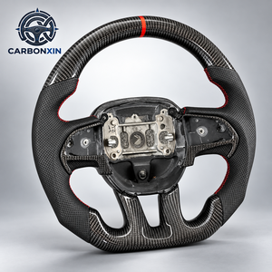 Volante Deportivo Personalizado de 3 Brazos de Fibra de Carbono para Dodge Charger Challenger Durango Demon SRT Journey RT Viper RAM TRX SXT - Product Image 2
