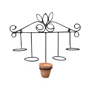 Support de jardinière de très bonne conception en fer noir support de jardinière mural pour une utilisation extérieure et intérieure - Product Image 1