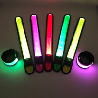 Bracelets lumineux LED pour la course et les activités, avec piles remplaçables