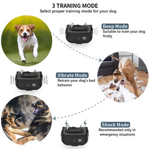 <span class=keywords><strong>Collar</strong></span> de entrenamiento para perros remoto 2025 Venta caliente <span class=keywords><strong>Collar</strong></span> de entrenamiento para perros con control remoto de 300 metros Rango remoto Pitido Vibración Modos de choque - Product Image 2