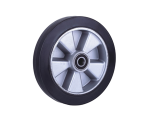 Chine <span class=keywords><strong>Roues</strong></span> en caoutchouc de haute qualité de 125 à 300mm avec centre en <span class=keywords><strong>aluminium</strong></span> Longue durée de vie Nouvelle condition pour les industries de vente au détail de restaurants - Product Image 1