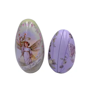 Wholesale Easter Egg <strong>Tin</strong> Can Egg Shape <strong>Tin</strong> for Easter Holiday <strong>Celebrate</strong> Candy Packaging - Product Image 3