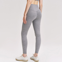 Legging Yoga Wanita High Waist Solid, Panjang Mata Kaki, Seamless, Lembut, Bahan Brushed, Celana Olahraga, Sculpting, 4-Way Stretch, Menyerap Keringat