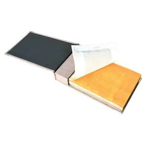 Linho de tecido personalizado novo design de tecido, persianas de placa de livro de cores, amostra de livro