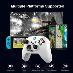 6 Axis 4 Motor 2.4G Kontroler Game Joystick Nirkabel Gamepad untuk Pc Pengendali Game untuk PS4 Switch Konsol Perangkat Android