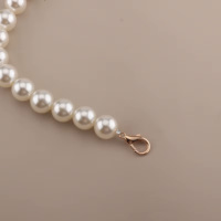 Diamètre 20mm Chaîne de sac perlé de haute qualité en option Ceinture de sac perlé à main en gros Chaîne de sangle de téléphone en plastique avec perle