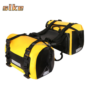 Sacoches de selle de moto SLKE en PVC imperméable 60L avec rangement pour casque, bagages de voyage universels - Product Image 1