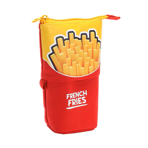 Estuche para lápices con cremallera de lona con dibujos animados personalizados, estuches de plástico de tela escolar Oxford, venta al por mayor, regalo, promoción, uso hecho de algodón - Product Image 4