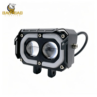 BB2072 Phare antibrouillard LED moto Blanc Jaune Stroboscopique RGB Anneau Angel Eye 2 Lentilles Large Plage de Tension Fabricant LED Moto