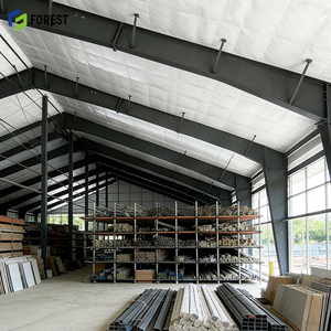 โรงงานผลิตโครงเหล็กคุณภาพสูงสุด โรงเก็บของชั่วคราวขนาดใหญ่ แข็งแรงทนทาน 50X100X16  ออกแบบเพื่อพื้นที่เฉพาะ  รักษาสิ่งแวดล้อม - Product Image 1