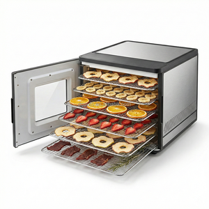 Meilleures recommandations de déshydrateurs alimentaires compacts 450W avec minuterie 48H, chaleur réglable 35-70°C, machine de séchage numérique pour cuisine, usine chinoise - Product Image 1