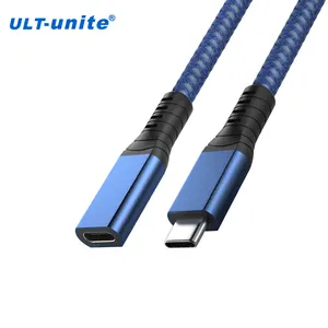 ULT-unir cabo USB 0.2m 0.5m 0.8m usb c cabo carregador rápido USB 4 40Gbps M/F cabo