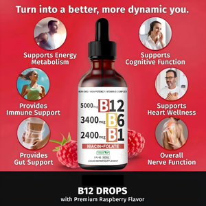 Fabricante OEM/ODM |   Pedido Mínimo Pequeño Personalizado |   Apoyo para la Energía/Cerebro/Corazón |   Gotas de Complejo de Vitamina <span class=keywords><strong>B</strong></span> - Product Image 2