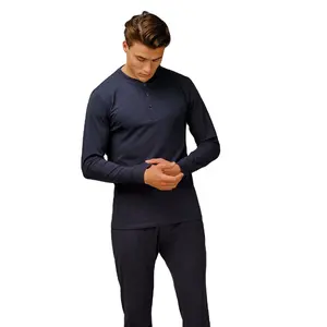 Eco Friendly Men's Sport Fitness Clothing Bamboo Shirt Custom Printed Sportswear Long Sleeve Stretch Gym T Shirts For Men