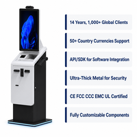 Quiosco de Cambio de Divisas de Autoservicio, Cumple con AML y KYC, Más de 100 Monedas, Escáner de Pasaportes, Tipo de Cambio en Tiempo Real, Integración SDK, CE FCC