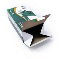 Boîtes d'emballage pour gants médicaux en carton écologique recyclable, impression personnalisée en gros OEM