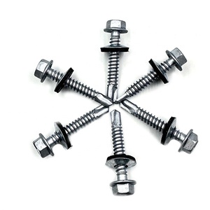 Grey Ruspert Steel Roofing Screws with <b>Rubber</b> <b>Washer</b> Metric & Inch Sizes - Product Image 3