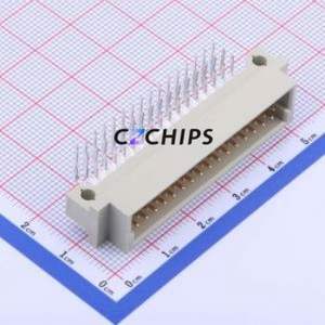 3511348AMRS0BNA1 Board-to-Board & Backplane <b>Connector</b> Bent Lead Through Hole,P=2.54mm <b>Connector</b> 48P 2.54mm Right Angle Insert 3 - Product Image 1