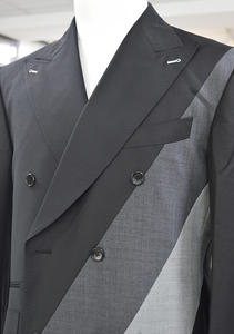 Costume d'affaires 2 pièces pour hommes de Style classique sur mesure Slim Fit grande taille vente chaude plissé respirant laine simple boutonnage - Product Image 2