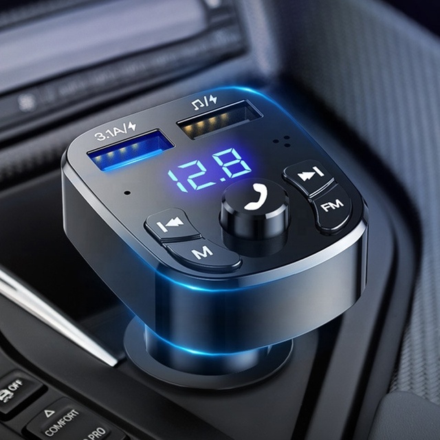 Modulator FM Transmitter Bluetooth Wireless Car Kit Handfree Dual USB Car Charger MP3 Music TF Card U Disk Car Mp3 Player