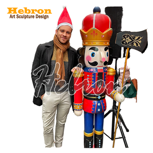 Figurine Casse-Noisette <span class=keywords><strong>Soldat</strong></span> en Résine Thème Amour <span class=keywords><strong>Rose</strong></span>, Ornements Miniatures Réalistes pour Fête - Product Image 1