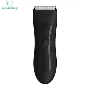 Createdog elektrikli kasık vücut saç düzeltici USB erkekler saç kesme şarj edilebilir tıraş düzeltici profesyonel çocuklar için