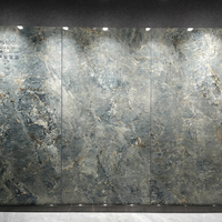 Dalle en pierre frittée 1200mm x 2400mm, effet marbre brillant, étanche, antidérapante, pour murs et sols de villas, chambres et halls modernes