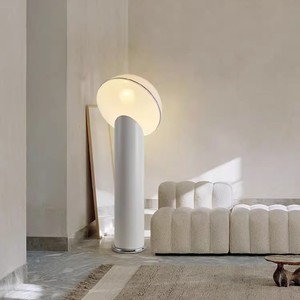 Italian Ciot Vintage Cream Floor <b>Lamp</b> Designer Acrylic Hat LED Light Source Switch Control Living Room Bedroom <b>Study</b> <b>Lamp</b> - Product Image 3