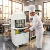 Divisora de Masa Eléctrica ZELING, 36 Piezas, Cortadora de Masa Automática para Panadería Comercial, Máquina para Hacer Bolas de Masa de Pizza y Pan, 30-180g