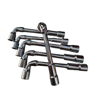 L-type Elbow Socket <strong>Wrench</strong> a <strong>Set</strong> of Hexagonal <strong>Tube</strong> <strong>Wrench</strong> with Holes Long Rod Screw Auto Repair Tool Steel Pipe <strong>Wrench</strong> - Product Image 1