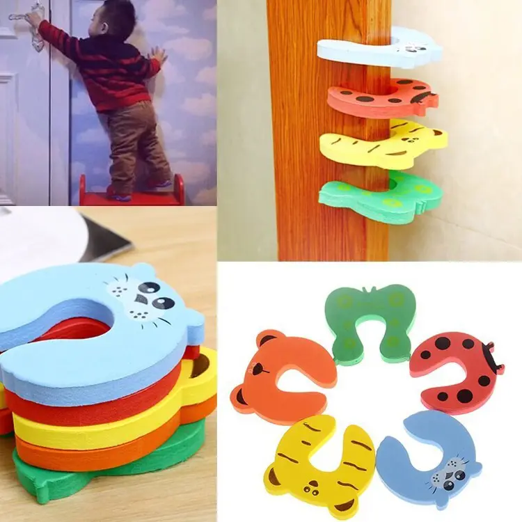 MM-BSP011 Finger Guard Door Draft Stopper Lock Baby Safety Cartoon Child Safe Door Stopper Foam Door Card Kids Anti Pinch Hands