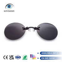 Lunettes de soleil sans monture à clip nasal pour cosplay et mode cyberpunk, avec verres miroir ronds et pont élastique, style steampunk