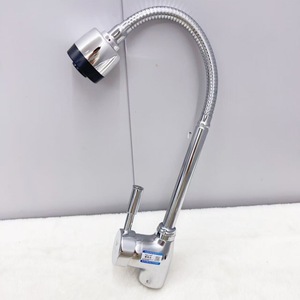 Grifo de cocina universal de aleación con punta en T, monomando, de montaje en cubierta, flexible, con válvula mezcladora - Product Image 2