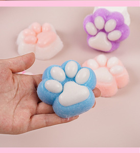 Nouveau Jouet Squishy Patte de Chat Floquée Grande Taille, Sensation de Boue, Rebond Lent, Jouet Anti-Stress à Presser à la Main, Vente en Gros - Product Image 6