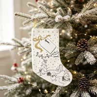 Sac fourre-tout en toile avec poignée, motif chaussette de Noël, impression numérique, graffiti, personnalisation couleur DIY