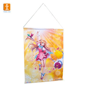 <span class=keywords><strong>Image</strong></span> de <span class=keywords><strong>dessin</strong></span> personnalisée élément quadratique mural affiche de rouleaux bannières de défilement suspendues publicitaires avec tige en alliage - Product Image 3